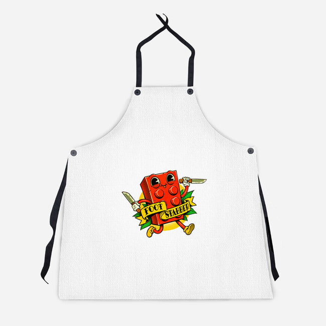 Foot Stabber-unisex kitchen apron-andremuller.art