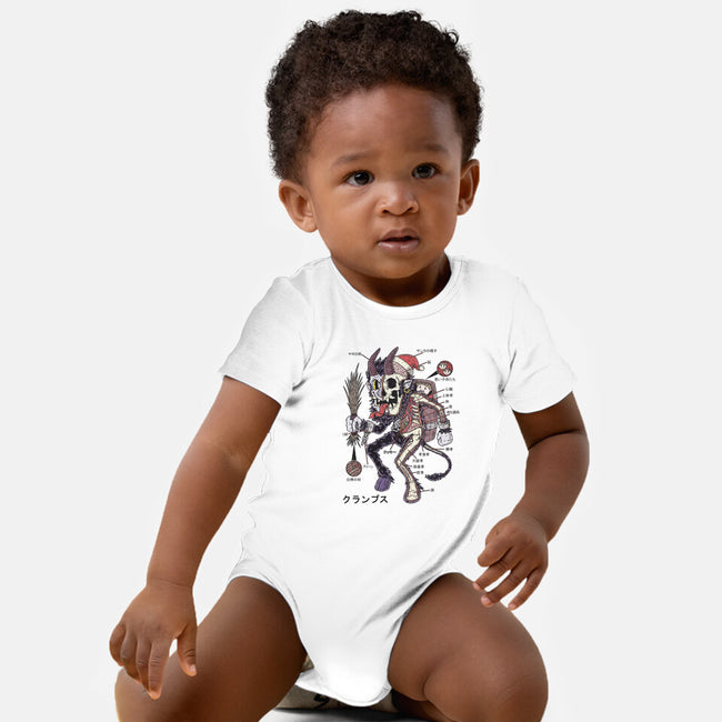 Krampus Anatomy-baby basic onesie-Firebrander