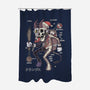 Krampus Anatomy-none polyester shower curtain-Firebrander