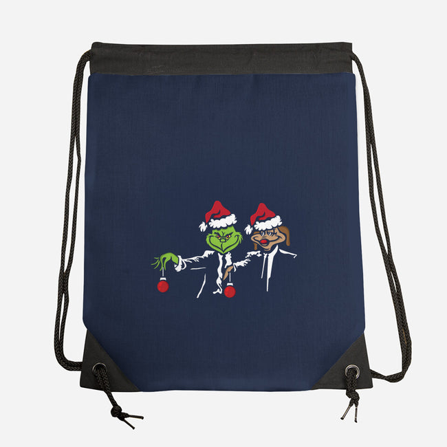 Christmas Fiction-none drawstring bag-jrberger