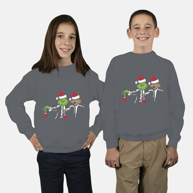 Christmas Fiction-youth crew neck sweatshirt-jrberger