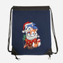 Stocking Stuffer Hedgehog-none drawstring bag-DoOomcat
