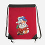 Stocking Stuffer Hedgehog-none drawstring bag-DoOomcat