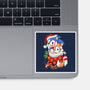 Stocking Stuffer Hedgehog-none glossy sticker-DoOomcat
