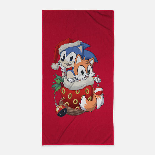 Stocking Stuffer Hedgehog-none beach towel-DoOomcat