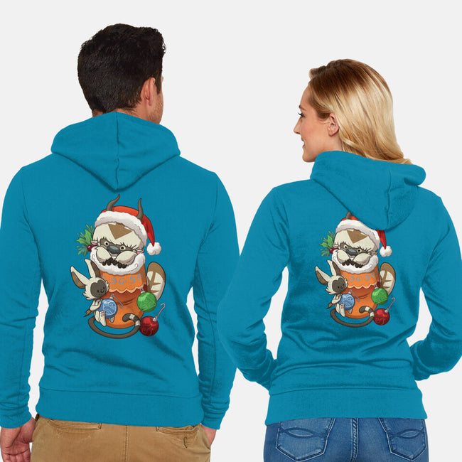 Stocking Stuffer Elemental-unisex zip-up sweatshirt-DoOomcat