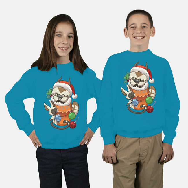 Stocking Stuffer Elemental-youth crew neck sweatshirt-DoOomcat