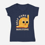 Self Care Routine-womens v-neck tee-zawitees