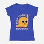 Self Care Routine-womens v-neck tee-zawitees
