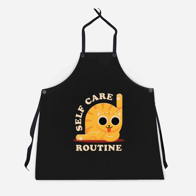 Self Care Routine-unisex kitchen apron-zawitees
