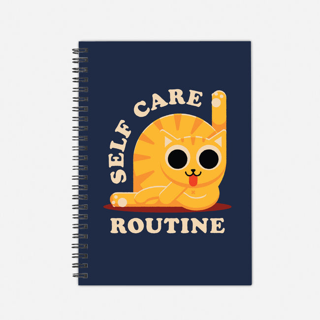 Self Care Routine-none dot grid notebook-zawitees