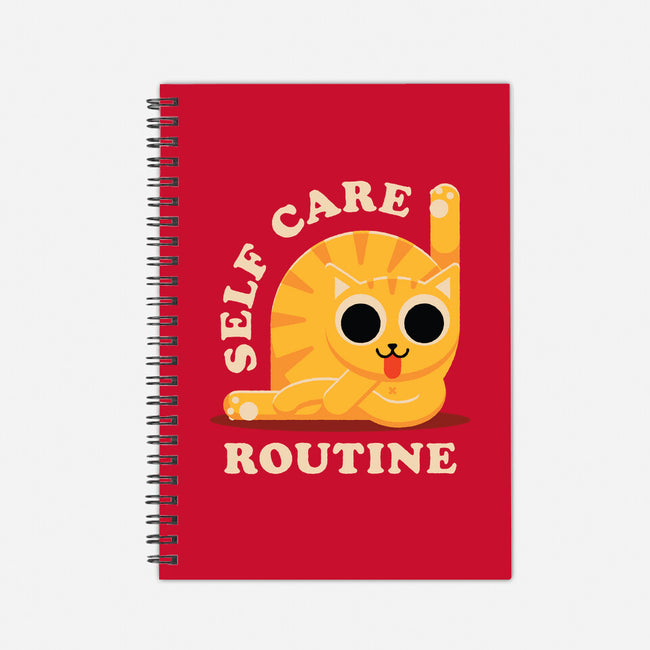 Self Care Routine-none dot grid notebook-zawitees