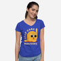 Self Care Routine-womens v-neck tee-zawitees