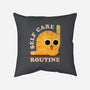 Self Care Routine-none removable cover w insert throw pillow-zawitees