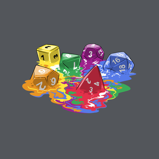 Melting Dice-none glossy sticker-zascanauta