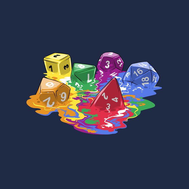 Melting Dice-none glossy sticker-zascanauta