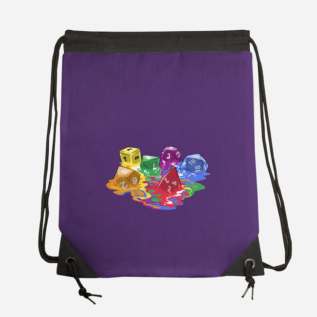 Melting Dice-none drawstring bag-zascanauta
