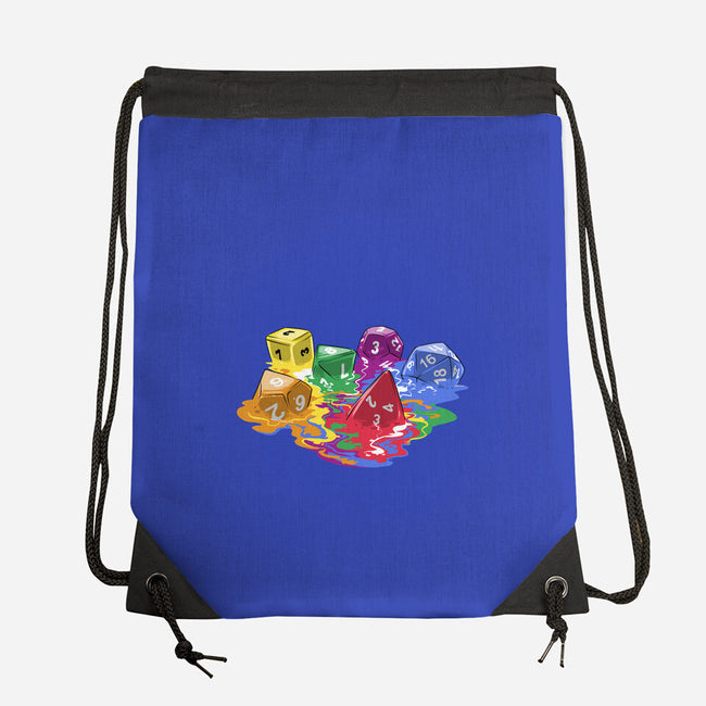 Melting Dice-none drawstring bag-zascanauta