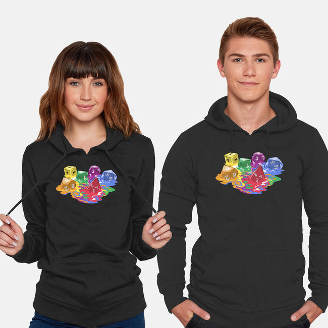 Melting Dice-unisex pullover sweatshirt-zascanauta