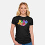Melting Dice-womens fitted tee-zascanauta