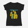 Cyberpurr-womens v-neck tee-Hafaell