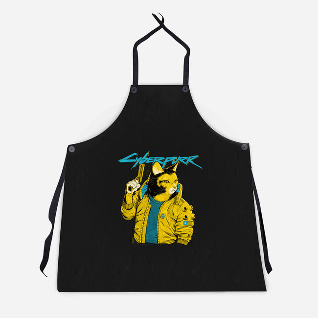 Cyberpurr-unisex kitchen apron-Hafaell