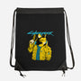 Cyberpurr-none drawstring bag-Hafaell