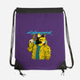 Cyberpurr-none drawstring bag-Hafaell