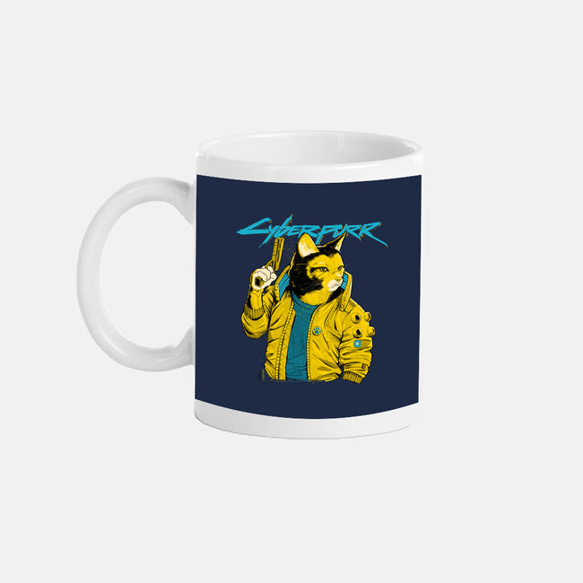 Cyberpurr-none glossy mug-Hafaell