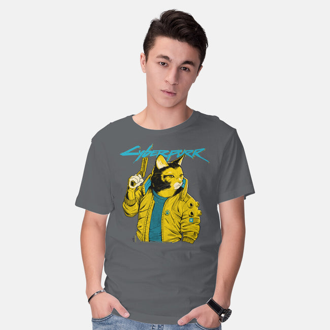 Cyberpurr-mens basic tee-Hafaell