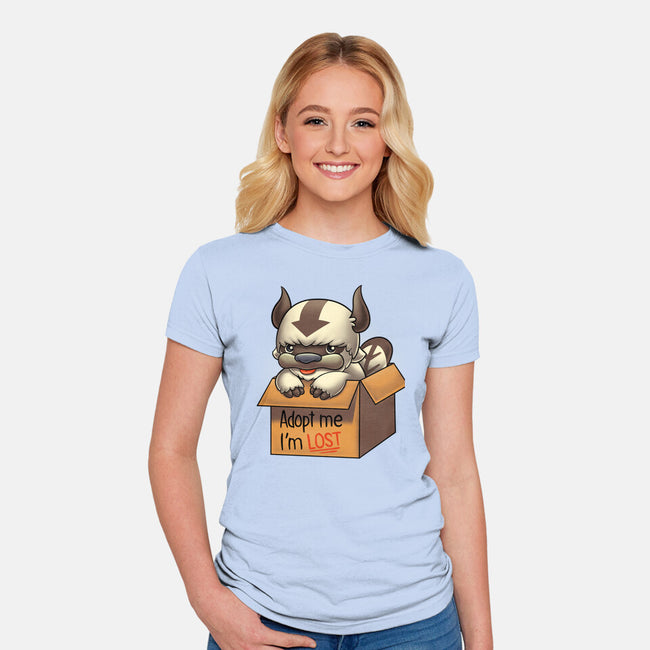 Adopt Appa-womens fitted tee-Typhoonic