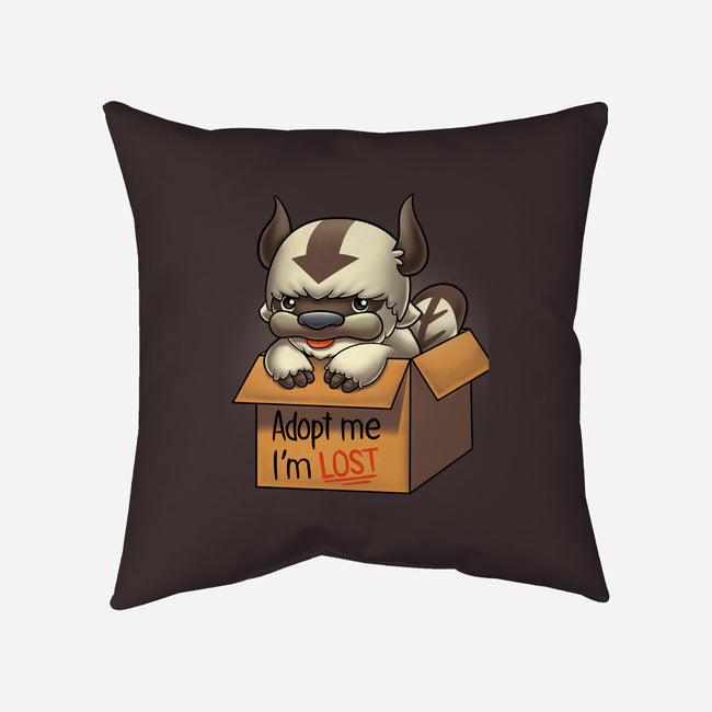 Adopt Appa-none removable cover w insert throw pillow-Typhoonic
