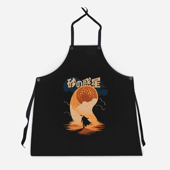 Japanese Dune-unisex kitchen apron-estudiofitas