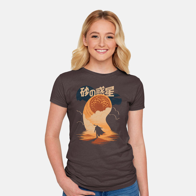 Japanese Dune-womens fitted tee-estudiofitas