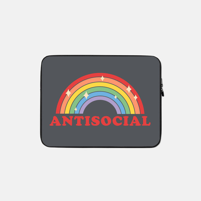Antisocial-none zippered laptop sleeve-Thiago Correa