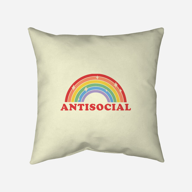 Antisocial-none removable cover throw pillow-Thiago Correa