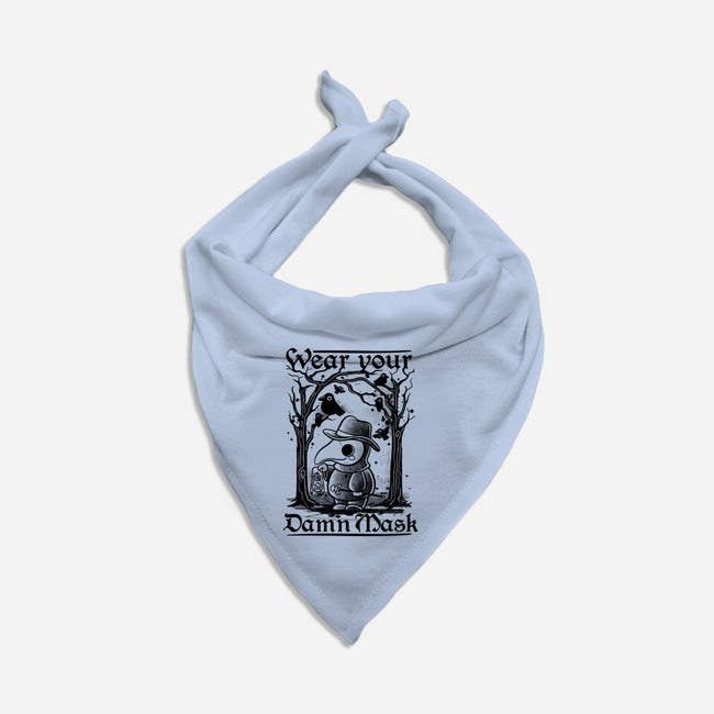 Wear Your Damn Mask-dog bandana pet collar-NemiMakeit