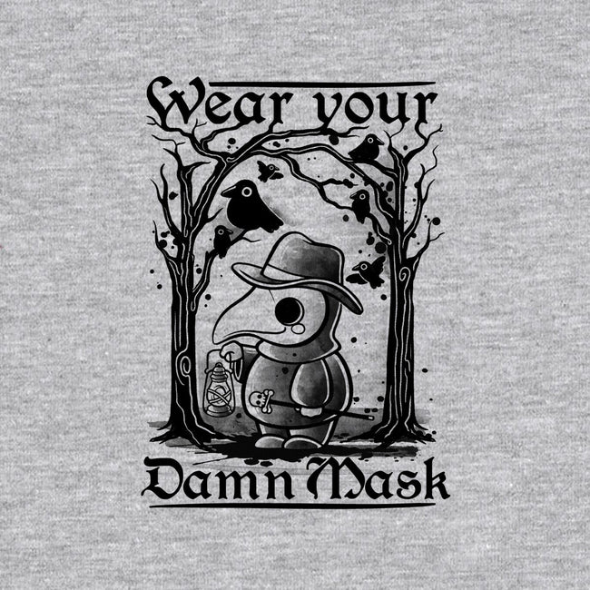 Wear Your Damn Mask-youth crew neck sweatshirt-NemiMakeit