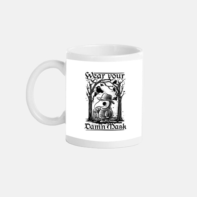 Wear Your Damn Mask-none glossy mug-NemiMakeit