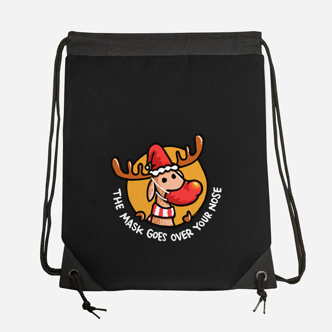 The Mask Goes Over Your Nose-none drawstring bag-Wenceslao A Romero