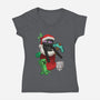 Crafty-womens v-neck tee-DoOomcat