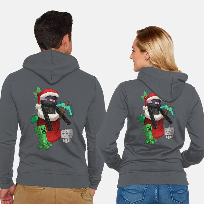 Crafty-unisex zip-up sweatshirt-DoOomcat