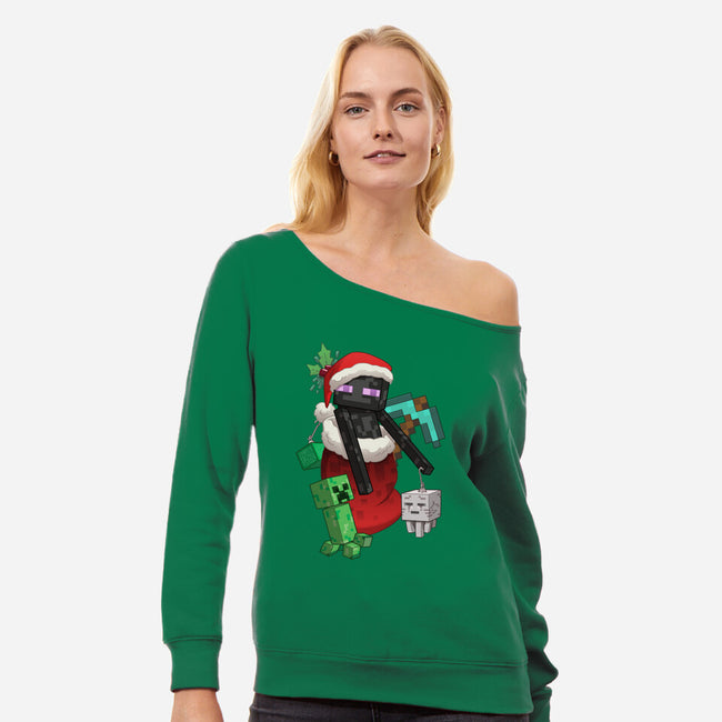 Crafty-womens off shoulder sweatshirt-DoOomcat