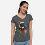 Crafty-womens v-neck tee-DoOomcat
