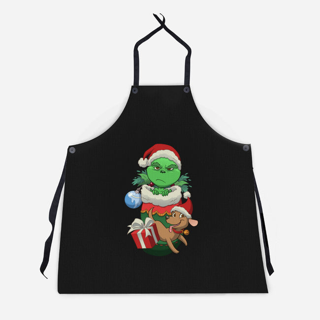Grump-unisex kitchen apron-DoOomcat