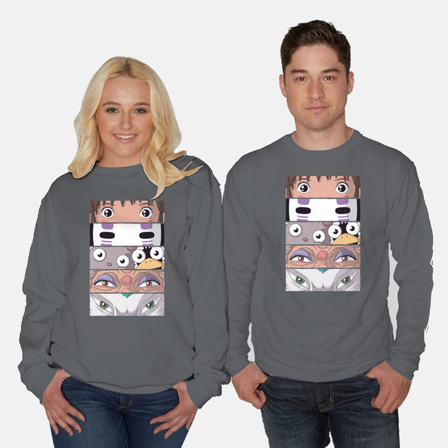 Spirited Eyes-unisex crew neck sweatshirt-danielmorris1993