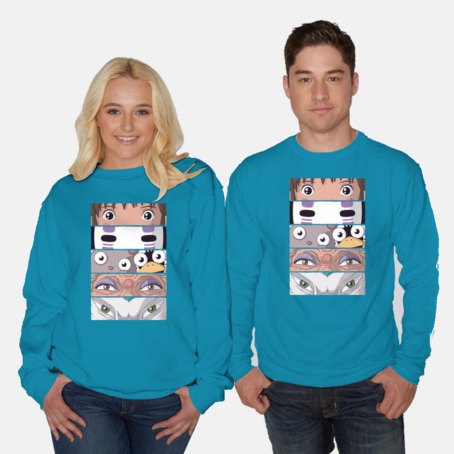 Spirited Eyes-unisex crew neck sweatshirt-danielmorris1993