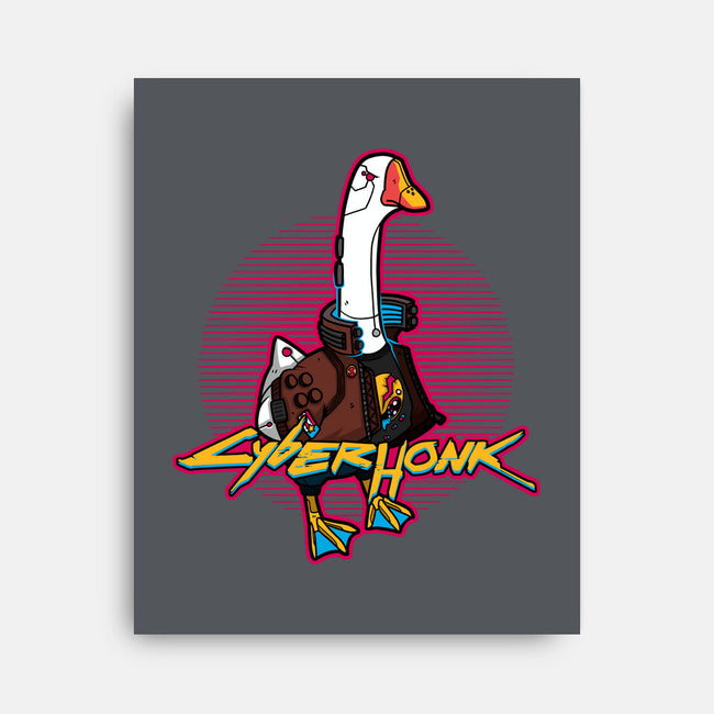 Cyberhonk-none stretched canvas-theteenosaur