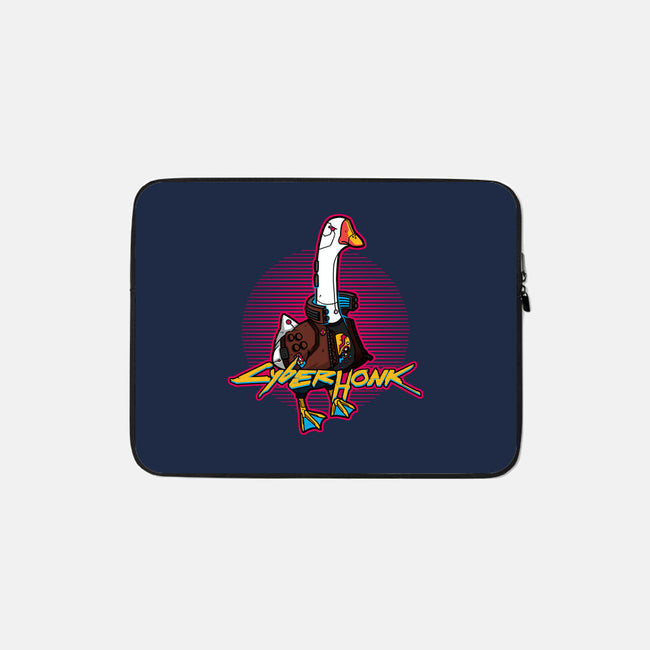 Cyberhonk-none zippered laptop sleeve-theteenosaur