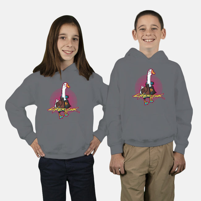Cyberhonk-youth pullover sweatshirt-theteenosaur